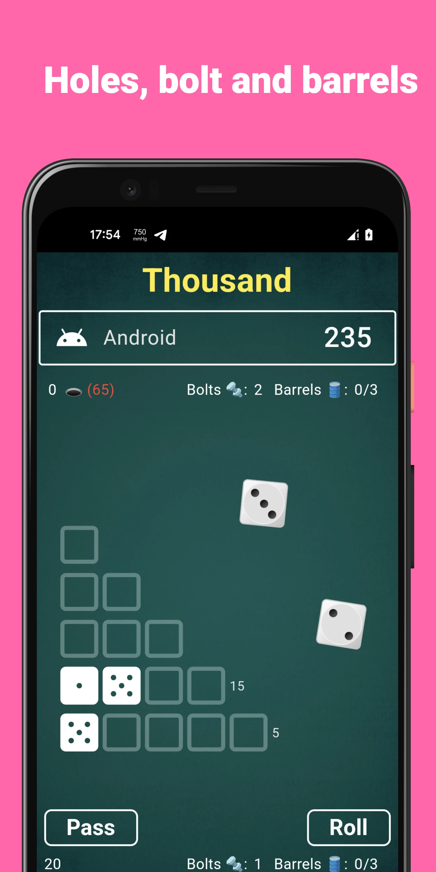 Thousand Dice – 1000 Game screenshot